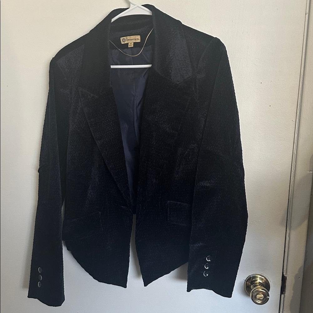 Democracy midnight blue Textured blazer styled Jacket
